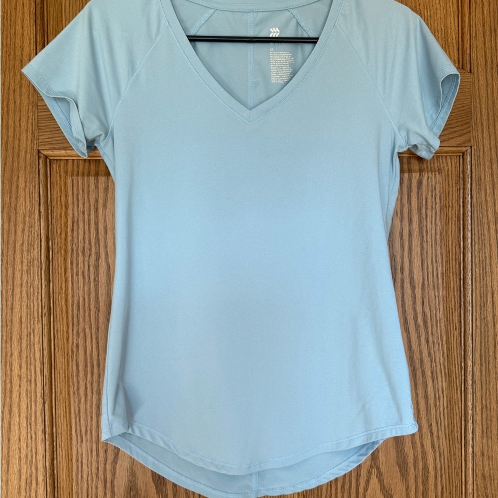 All in Motion Sky Blue V-Neck Women's Tee